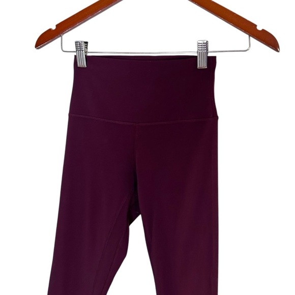 Lululemon Align Crop *21" Garnet- High Rise Cropped Leggings- Size 2 - Picture 8 of 14